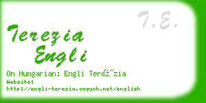 terezia engli business card